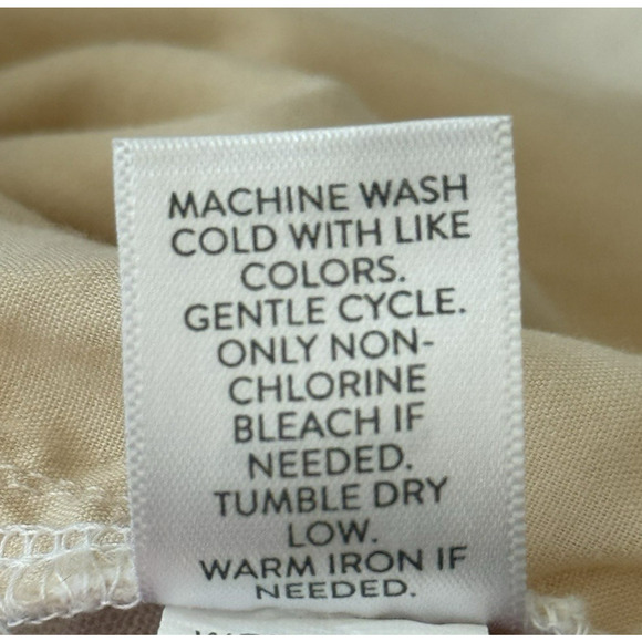 J. Jill LOVE LINEN White 100% Linen Side Zip Wide Leg Crop/Ankle Pant‎ Sz L Tall - Picture 10 of 14